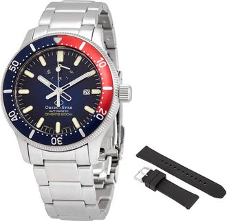 Orient Orient Star Automatic Divers 200 Meters Blue Dial Pepsi Bezel Mens Watch RE-AU0306L00B