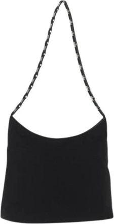 Ferragamo Pre-owned Shoulder Bags, female, Black, Size: ONE SIZE Pre-owned Nylon Shoulder Bag