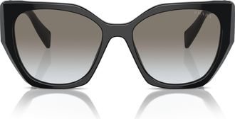 Prada 0pr 19zs Oversized Geometric Frame Sunglasses
