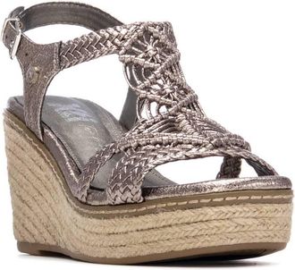 Xti Womens Jute Wedge Braided Sandals