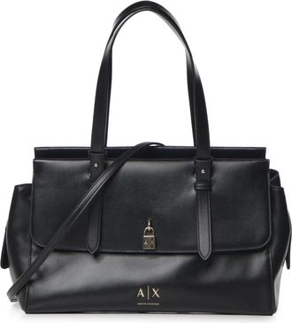 A|X Armani Exchange Tote Bag - - Bags - Donna - Nero - ONE SIZE