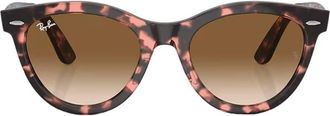 Ray-Ban Wayfarer Way Brown Gradient Oval Unisex Sunglasses RB2241F 133451 54