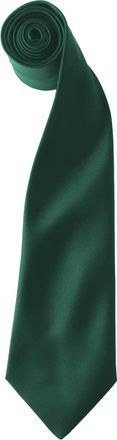 Premier Kleuren Heren Satin Clip Tie (Pakket van 2) (Fles)