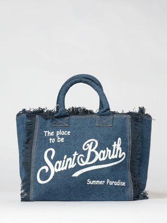 MC2 Saint Barth Borsa Vanity in cotone stampato con logo