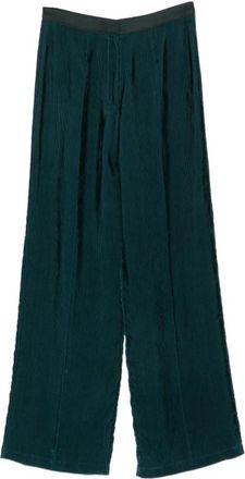 Forte_Forte My Pants - Dames - Wijde Broeken - Groen - XS - Polyester - Broeken