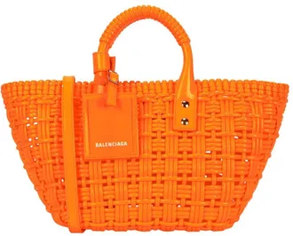 Balenciaga Bistro Xs Basket Leather Top Handle Bag