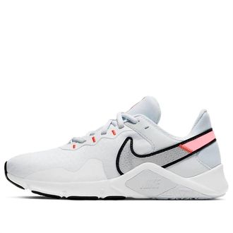 Nike Womens Legend Essential 2 Sneakers In Gray/dark Gray/dark Red/whitepink/white