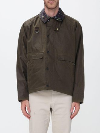 Barbour Giacca Spey in cotone cerato con colletto in velluto a coste