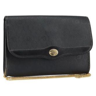 Dior Pre-owned Vintage Honeycomb Flap Crossbody Bag - Dames - Pre-owned - Zwart - Maat: ONE Size Leer