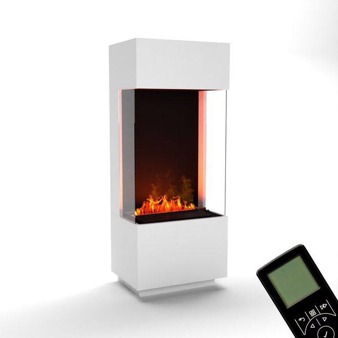 Glow Fire Wasserdampf Kamin OGF 1 (Standkamin) - Elektrokamin mit  realistischen LED 3D-Flammen, Knistereffekt & Fernbedienung, 55x136x40 cm -  Opti-Myst 400 Elek ab 1.390,00  - auf Stylight