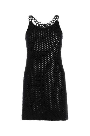 Chloé Black Crochet Mini Dress