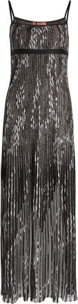 Missoni Patterned-jacquard Metallic-knit Midi Dress - Black - 42 (UK10 / S)