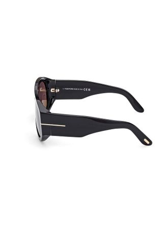 Tom Ford FT1044 Aviator-Style Sunglasses - Black