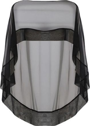 Alberta Ferretti Alberta Ferretti, Capes, female, Black, Size: ONE SIZE Cape