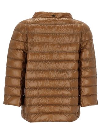 Herno Cropped Padded Down Down Jacket - Brown