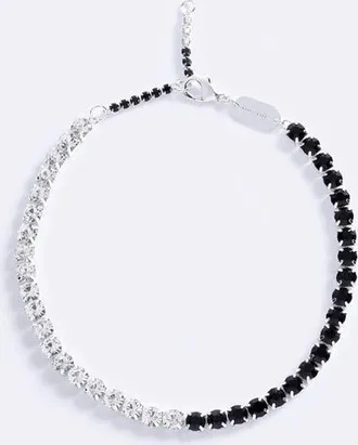 Emma Pills Double Love Choker in Clear/black at Nordstrom, Size 15