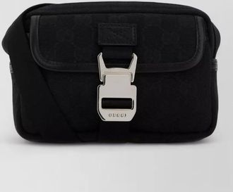 Gucci canvas mini crossbody belt bag flap