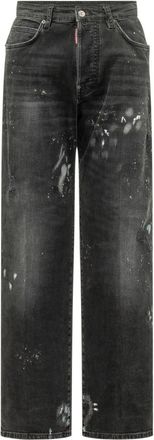Dsquared2 Black Straight Mid Rise Jeans