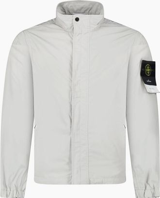 Stone Island Mens Stone Island Micro Twill Jacket in Pearl Grey - Size: 42/Regular