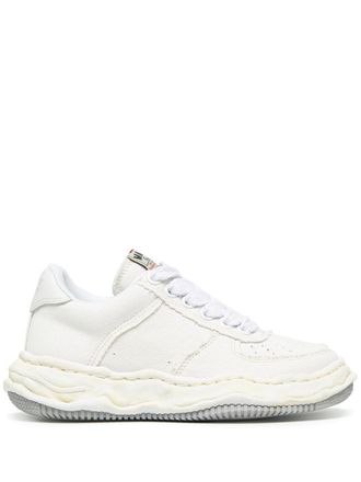 Miharayasuhiro Wayne low top sneakers - men - Rubber/Cotton/Leather - 42 - White