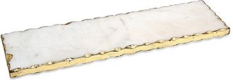 Godinger Eldora Rectangular Stone Gold Edge Tray