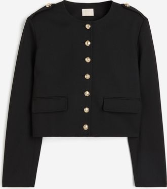 H&M Taillierter Blazer - Schwarz