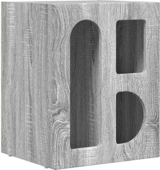 vidaXL Mesita De Noche Gris Sonoma 40 X 35 X 50 Cm Vidaxl