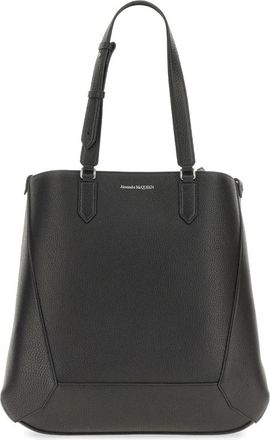 Alexander McQueen Edge Medium Tote - Heren - Shoppers - Zwart - ONE Size - Leer - Tassen