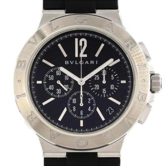 Bulgari Pre-owned Vintage Polshorloge - Heren - Pre-owned - Zwart - Maat: ONE Size