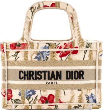 Dior Book Embroidered Canvas Mini tote bag - Veelkleurig