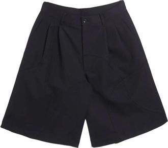 Comme Des Garçons Geplooide shorts - Blauw
