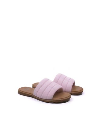 Sorel Womens Ella Iii Slide Sandals In Whitened Pink/gum