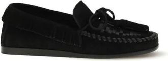 Isabel Marant Bos Taurus Slip-On Loafers - Dames - Loafers - Zwart - 36 EU - Leer - Schoenen