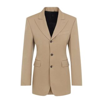 Celine Colonne Jacket - female - CELINE - Blazers - Brown - 2XS - Jackets