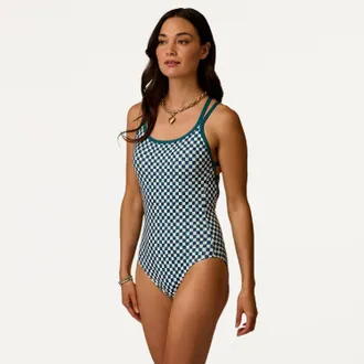 Carve Designs Womens Beacon One-Piece Swimsuit Green XS