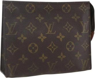 Louis Vuitton Pre-owned Clutches, female, Brown, Size: ONE SIZE Pre-owned Vintage Canvas Clutch