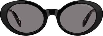 Marc Jacobs Grey Oval Ladies Sunglasses MARC 792/F/S 0WR7/IR 53