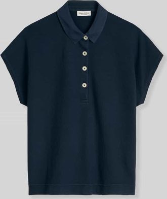 Marc O'Polo Loose Fit Poloshirt aus reiner Baumwolle in Marine, Gr&ouml;&szlig;e XXL