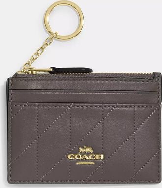 Coach Mini Skinny Id Case With Quilting