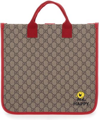 Gucci Boys Handbag Beige Leather Polyurethane Shoulder Bags