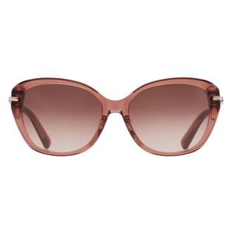 Ferragamo Brown Cat Eye Ladies Sunglasses SF2049SLBK 200 58