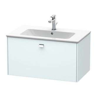 Duravit Duravit Brioso Neceser De Pared 82,0 X 47,9 Cm, 1 Extra&iacute;ble, Para Lavabo Me By Starck 233683, Color (frente/cuerpo): Decoraci&oacute;n Azul Claro Mate, Mango