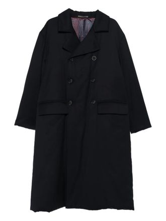 Giorgio Armani double-breasted pocket coat - Blue