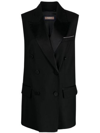 PESERICO Gilet doppiopetto - Nero