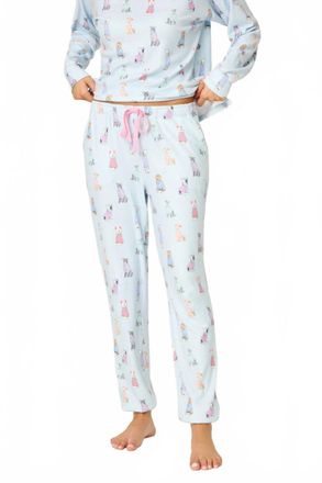 PJ Salvage Doggone Cold Banded Lounge Pant In Blue Haze