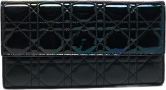 Dior Portafoglio Lady Dior con catena - Nero