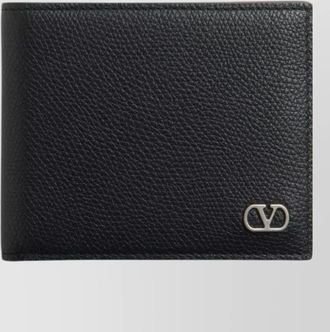 Valentino Garavani grainy leather bi-fold wallet
