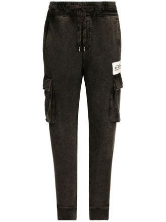 Dolce & Gabbana Black Tapered Cargo Trousers