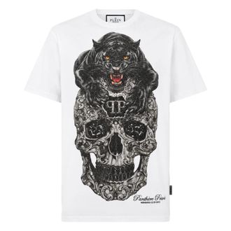 Philipp Plein Camiseta de cuello redondo Skull - Tops - Hombre - Blanco - 2XL
