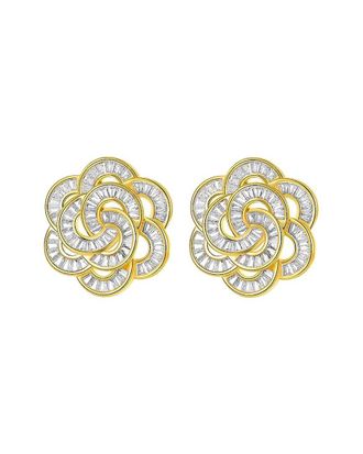 Liv Oliver 18K Plated Cz Earrings